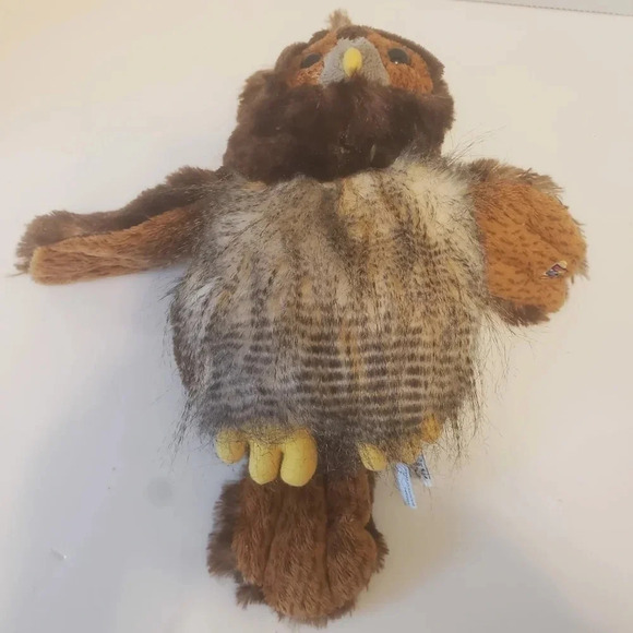 Ganz-Cheektowaga Barred Brown Webkins Stuffed,Plush  Toy Owl. - Picture 5 of 10